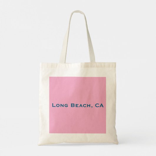 Oceanside Long Beach, CA (Boardwalk, Sand) トートバッグ (裏面)