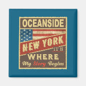 Oceanside Ny Its Where My Story Begins  マグネット (正面)