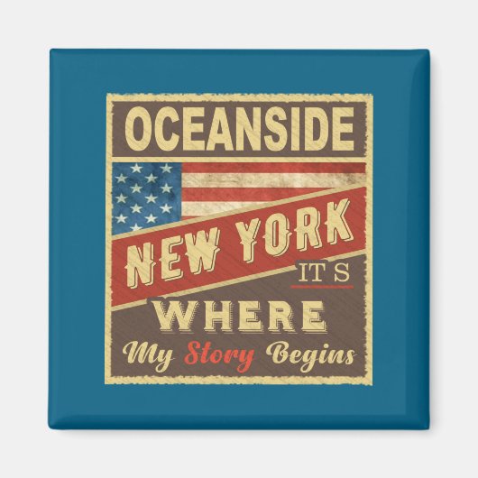 Oceanside Ny Its Where My Story Begins マグネット (正面)
