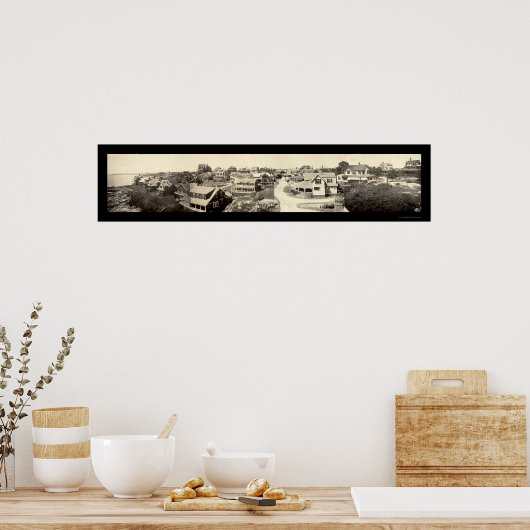 Oceanview Marblehead写真1908 ポスター (キッチン)