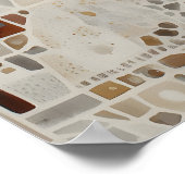 Ocelot Animal Illustration Quote Poster Patterned ポスター (角)