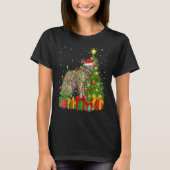 Ocelot Xmas Holiday Santa Ocelot Christmas Tree Tシャツ (正面)