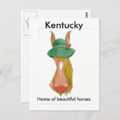 OceTDS184, ケンタッキー, 美しい馬の故郷 ポストカード (正面/裏面)