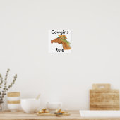 OceTDS189,女性のカーボーイ，ルール ポスター (キッチン)