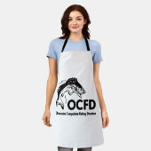 OCFD強迫性強制魚釣り障おもしろい害 エプロン (着用した状態)