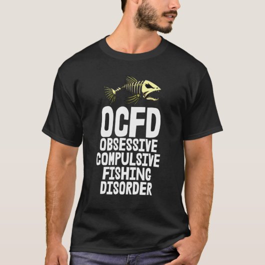 Ocfd S スケルトン フィッシュ 骨 Tシャツ 鋭い歯 (正面)