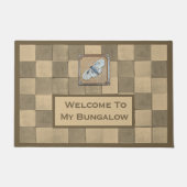 Ocherタイルとtanタイルを使用したDoormat ドアマット (正面)