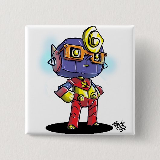 Ocho 缶バッジ (正面)