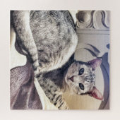 Ocicat Beautiful CatまたはYour Photo Square ジグソーパズル (横)