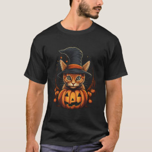 Ocicat Cat Halloween Graphic Tees 男性へ Women Tシャツ