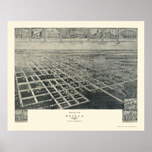 Ocila, GAパノラママップ – 1908 ポスター (正面)