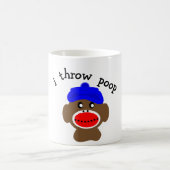 ock猿"私は投げますウンチ"を コーヒーマグカップ (中央)