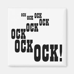 OCK! 数々のOCK! 正方形の磁石 マグネット