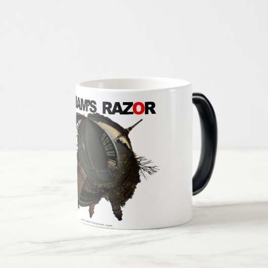 Ockhamのかみそりの"世界"のマグ モーフィングマグカップ (正面右)