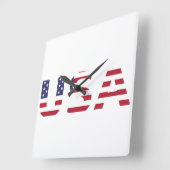 Oclock USA スクエア壁時計 (傾斜)