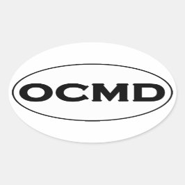 OCMD楕円ロゴ 楕円形シール