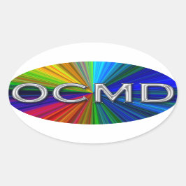 OCMD -海シティメリーランド楕円ロゴ 楕円形シール