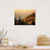 Oconaluftee Valley Overlook | North Carolina ポスター (キッチン)