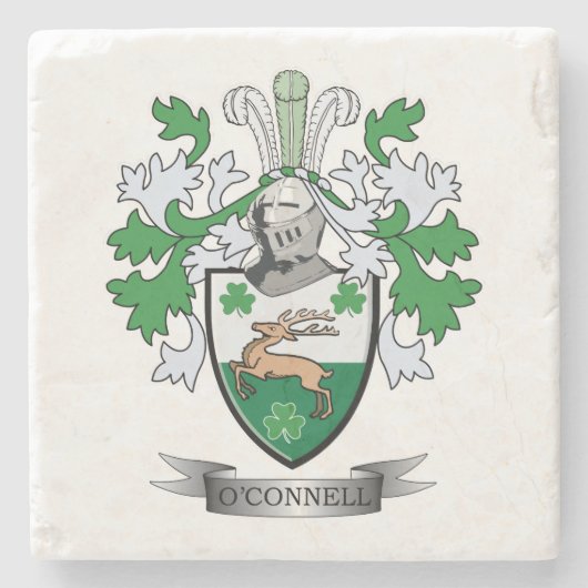 O'Connellの紋章付き外衣 ストーンコースター (正面)