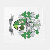 O'Connorの紋章付き外衣 フリースブランケット (正面(横))