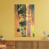 Ocotillo Flowers in California DesertStat キャンバスプリント (インサイチュ (リビング))