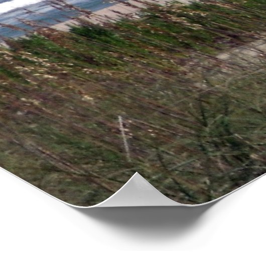 Ocracokeのビーチで ポスター (角)