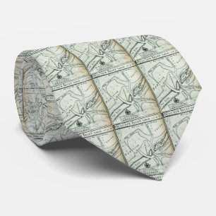 Ocracokeの入口の地図- Blackeardの固定(1733年) ネクタイ