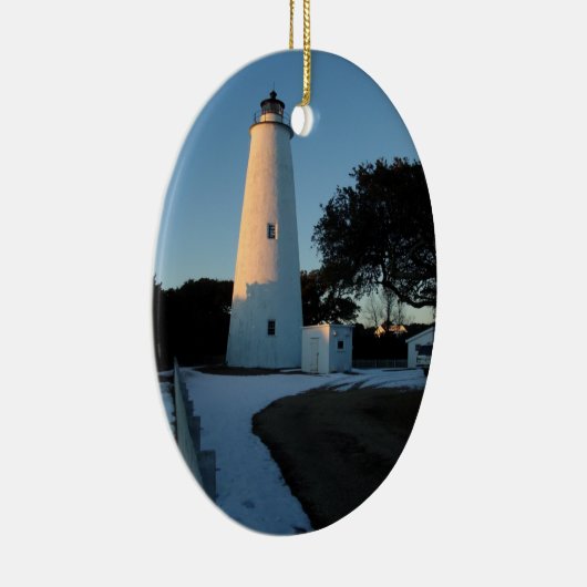 Ocracokeの島のクリスマス セラミックオーナメント (右)