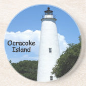 Ocracokeの島の灯台 コースター (正面)