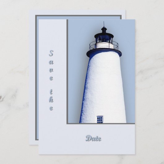 Ocracokeの灯台 招待状 (正面/裏面)