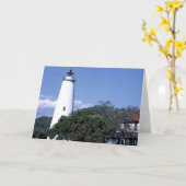 Ocracoke Lighth カード (黄色い花)