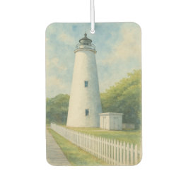 Ocracoke Lighthouse Watercolor カーエアーフレッシュナー