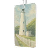Ocracoke Lighthouse Watercolor カーエアーフレッシュナー (左)