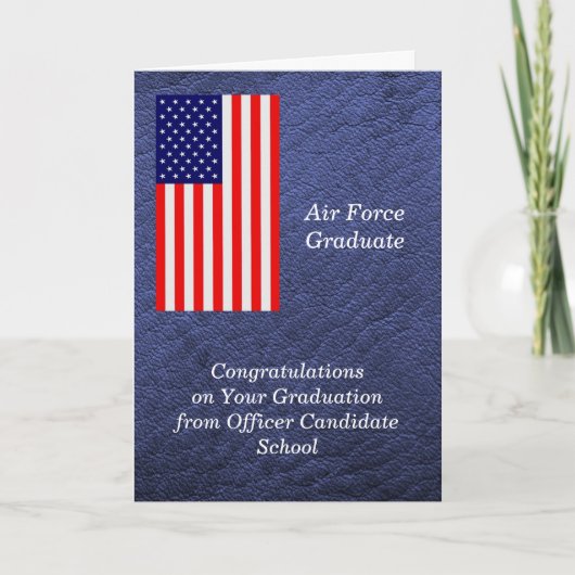 OCS空軍からの卒業 カード (正面)