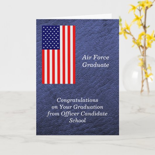 OCS空軍からの卒業 カード (黄色い花)