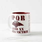 Octavian/Augustus勇敢な第20ローマ軍隊のマグ ツートーンマグカップ (正面左)