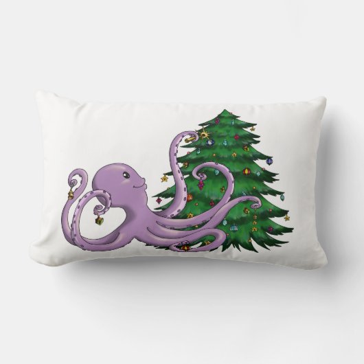 Octiのクリスマス ランバークッション (正面)