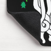 Octoのスカルの緑 マウスパッド (コーナー)