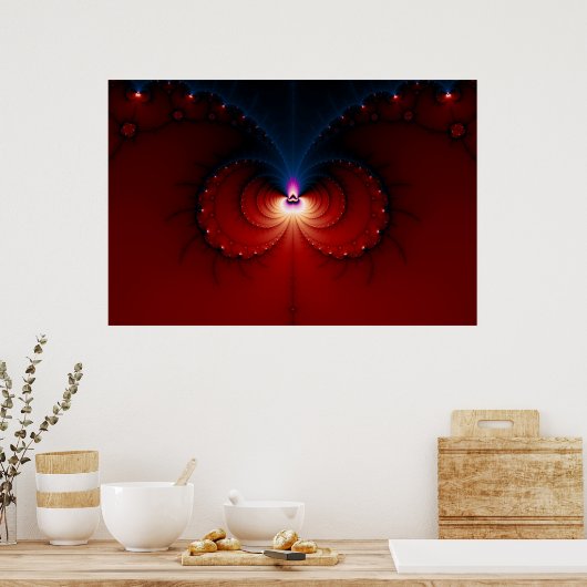 Octo – フラクタル ポスター (キッチン)