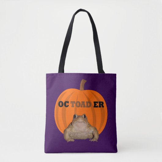Octoader Halloween Pun With Toad Holiday Fun トートバッグ (正面)