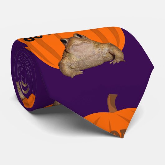 Octoader Halloween Pun With Toad Holiday Fun ネクタイ (ロール)