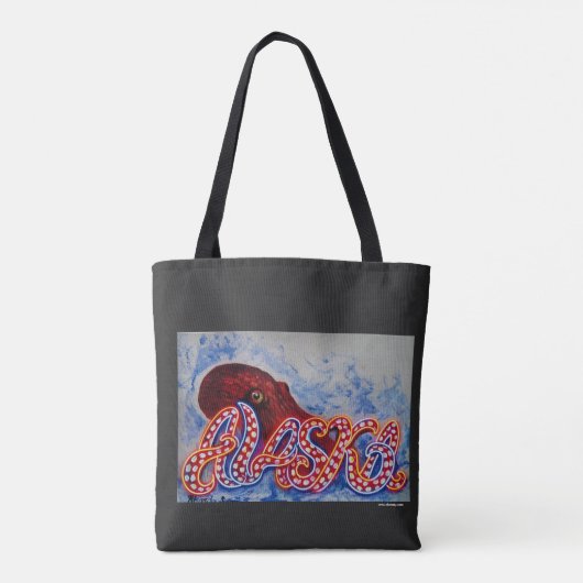 OctoAlaska & Borealis Run Tote Bag トートバッグ (裏面)
