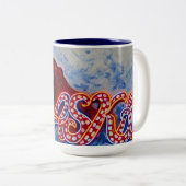 OctoAlaska mug ツートーンマグカップ (正面右)
