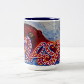 OctoAlaska mug ツートーンマグカップ (中央)