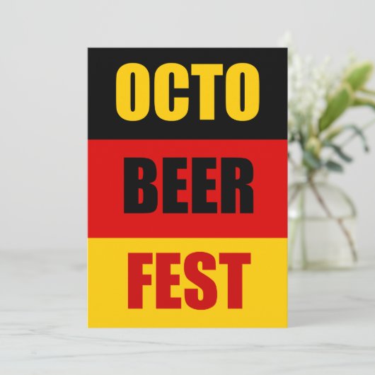 OctoBeerFestオクトーバーフェストビールパーティー招待状 招待状 (スタンド正面)