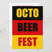 OctoBeerFestオクトーバーフェストビールパーティー招待状 招待状 (正面/裏面)