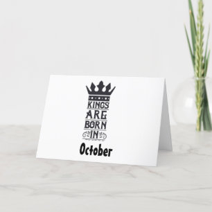 *OCTOBER*カードの生まれ*KING*へのハッピーバースデー カード