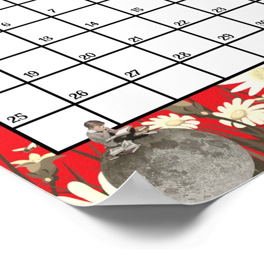 October 2026 Monthly Calendar Astrological     ポスター (角)