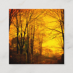 October Afterglow John Atkinson Grimshaw エンクロージャーカード