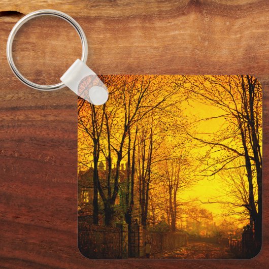October Afterglow John Atkinson Grimshaw キーホルダー (正面)